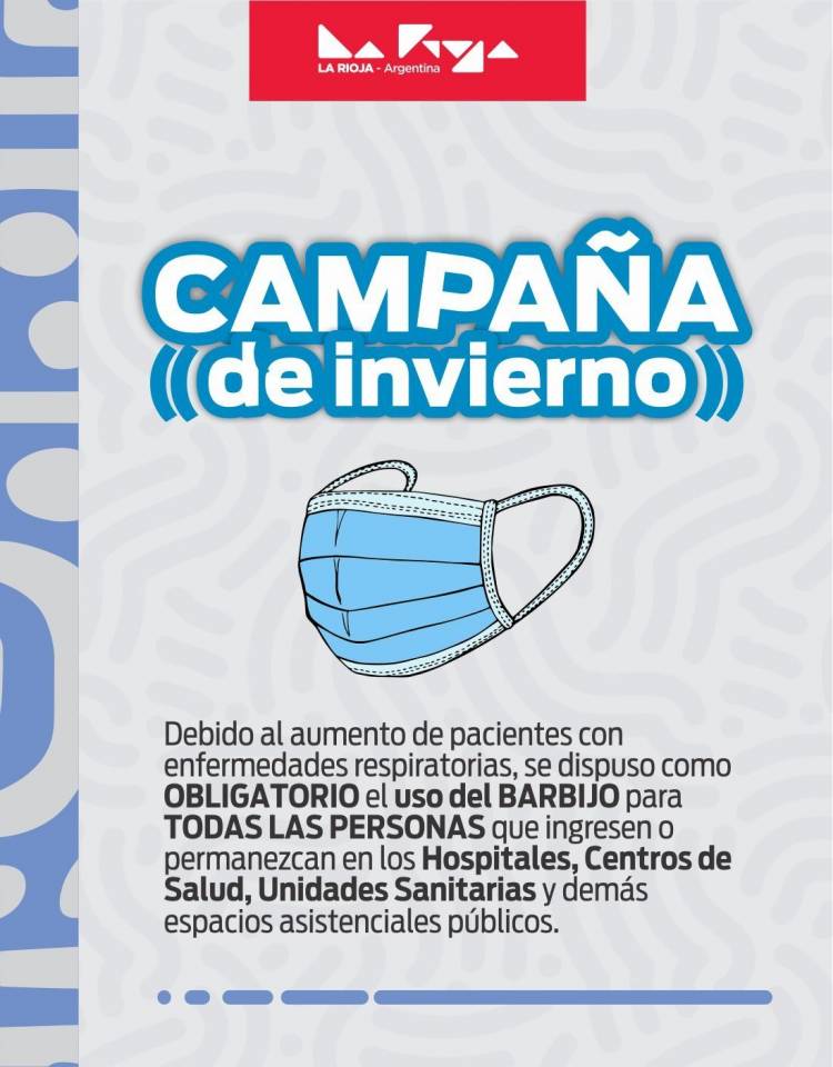 Salud establece el uso obligatorio de barbijo en hospitales y centros de salud para contener el avance de infecciones respiratorias