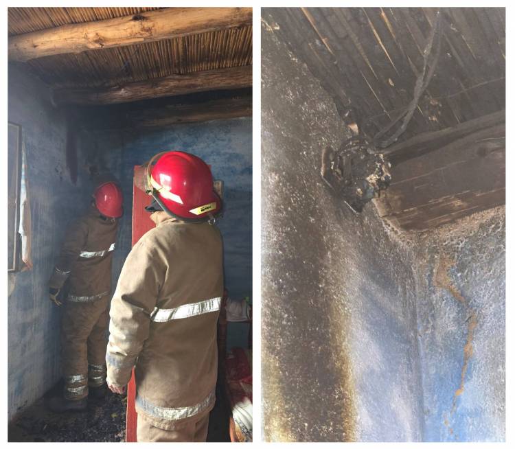 Chepes: principio de incendio controlado
