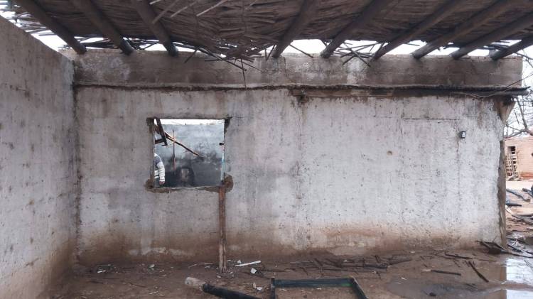 Chepes: incendio con pérdidas totales en una vivienda de El Totoral