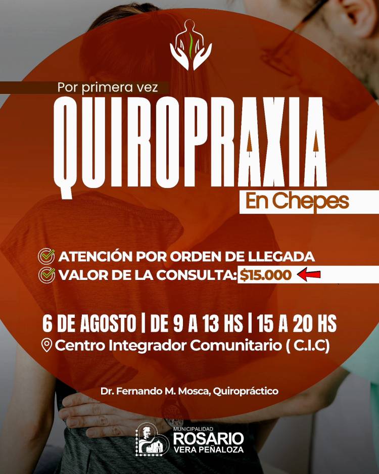Quiropraxia por primera vez en Chepes