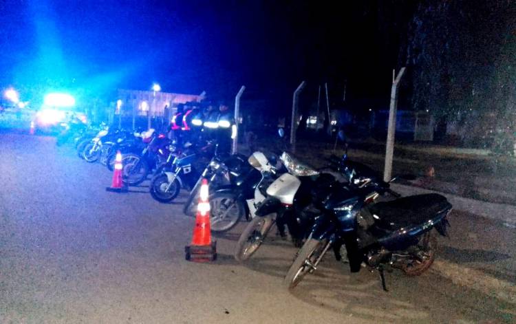 Chepes: retienen motos durante el fin de semana en operativos de tránsito