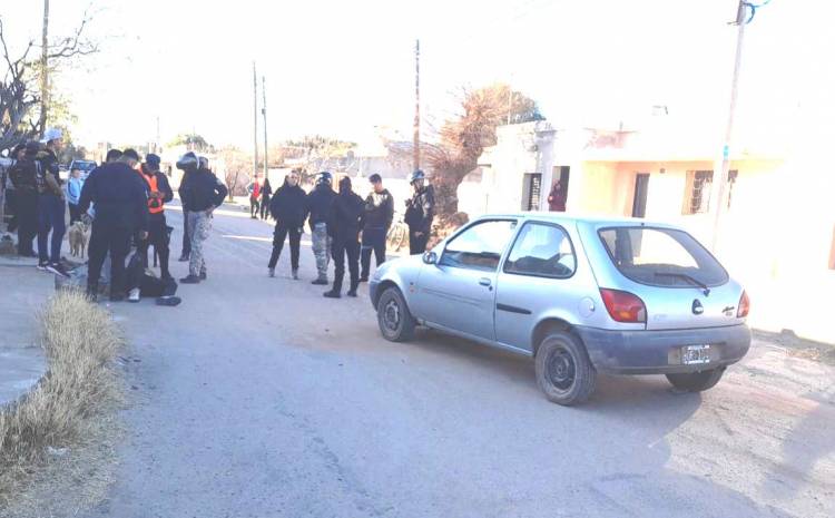 Chepes: accidente deja un motociclista herido