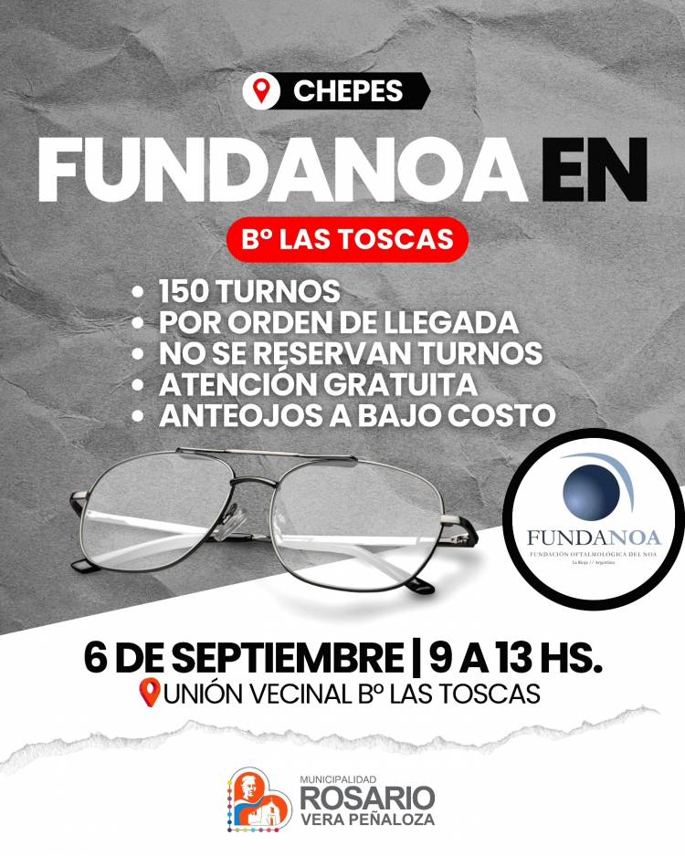 FUNDANOA atenderá en Chepes