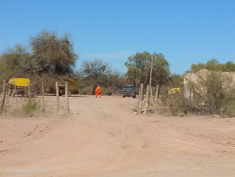 Desiderio Tello: robaron baterías de maquinaria vial en obra de la Ruta Nacional 20