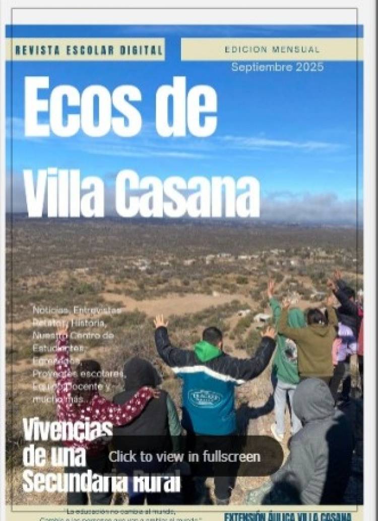 Chepes: Se presentó la revista digital de la extensión de Villa Casana