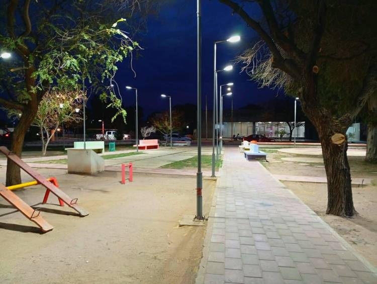Av. San Martín: Tareas de mejora led y mantenimiento del alumbrado público