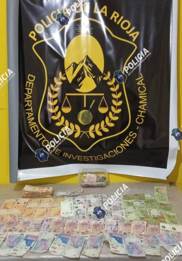 Departamento de investigaciones Chamical: secuestro de dinero en efectivo
