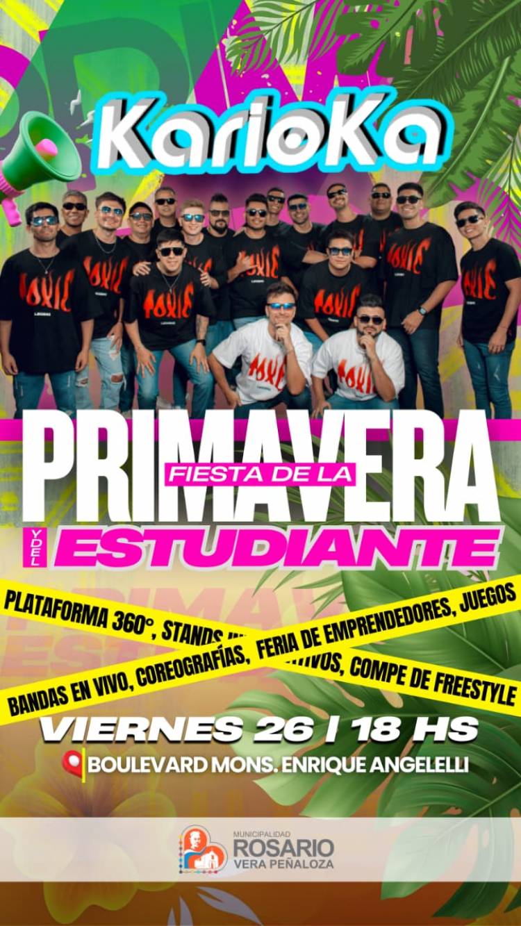Chepes: Se viene la fiesta de la Primavera y del estudiante 2025!