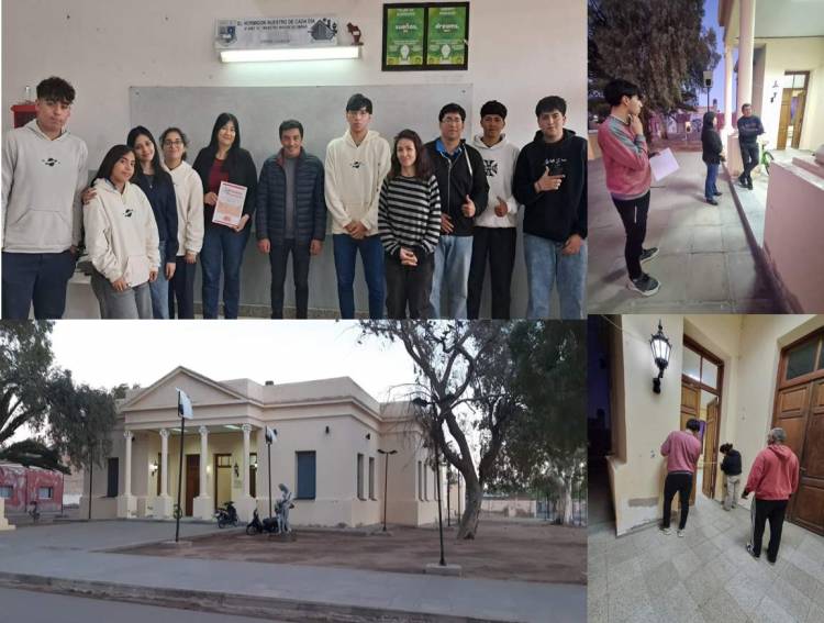 EPET N.º1: Alumnos de Maestro Mayor de Obras elaboraron carpeta técnica del Centro Cultural de Chepes para la Expo Carreras