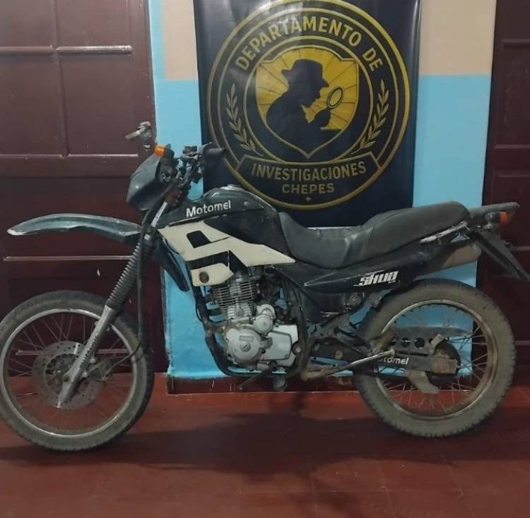 Chepes: Recuperaron una moto robada en el barrio Kolpíng