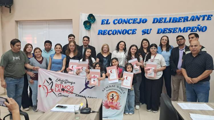 Chepes: el Concejo Deliberante reconoce a las bailarinas de Aamaal Dance por su desempeño en Córdoba Danza 2025