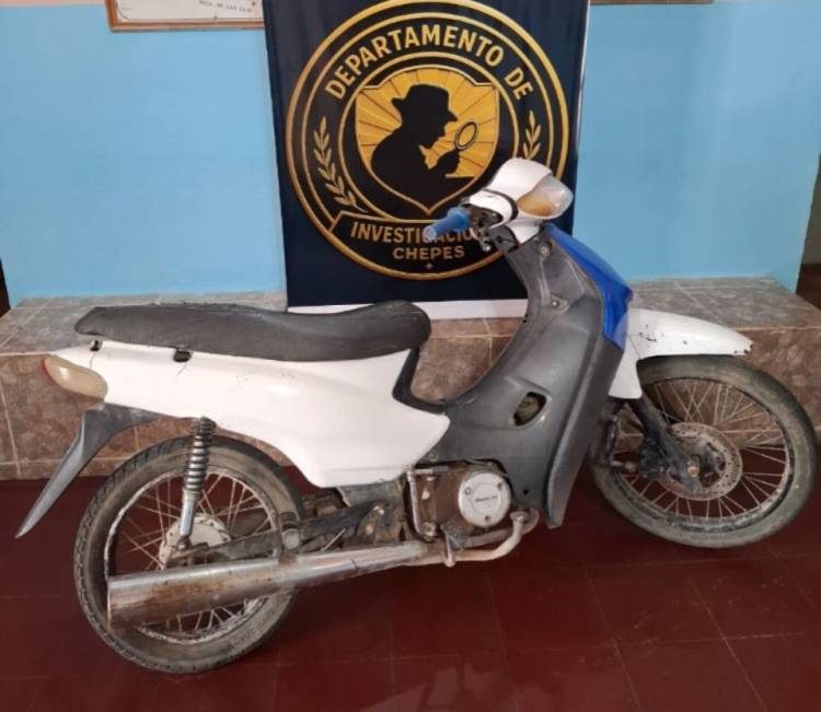 Chepes: Secuestraron una moto que tenía numeración adulterada