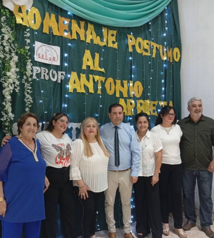 Chepes: Homenaje póstumo al profesor Antonio Cesar Arrieta