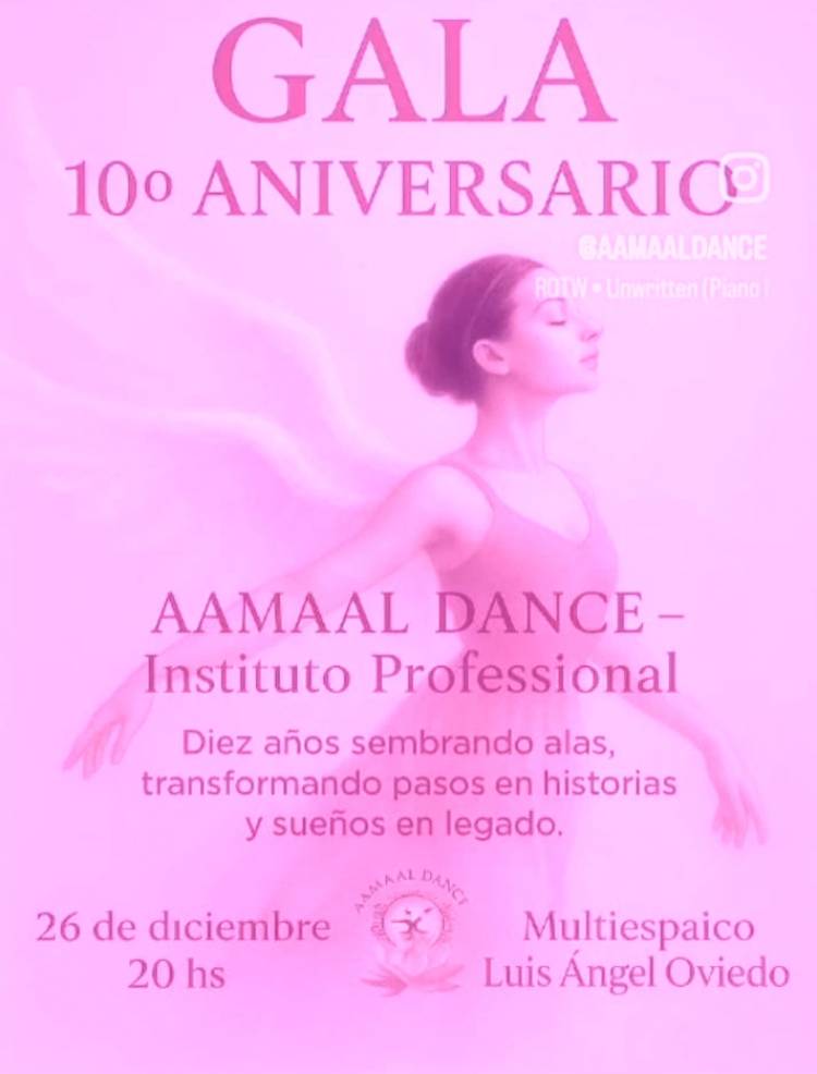 AAMAAL DANCE celebrará su 10.º aniversario con una Gran Gala de Danza