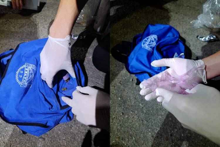 Demoran una motocicleta en el ingreso oeste de Chepes y secuestran pequeñas cantidades de drogas