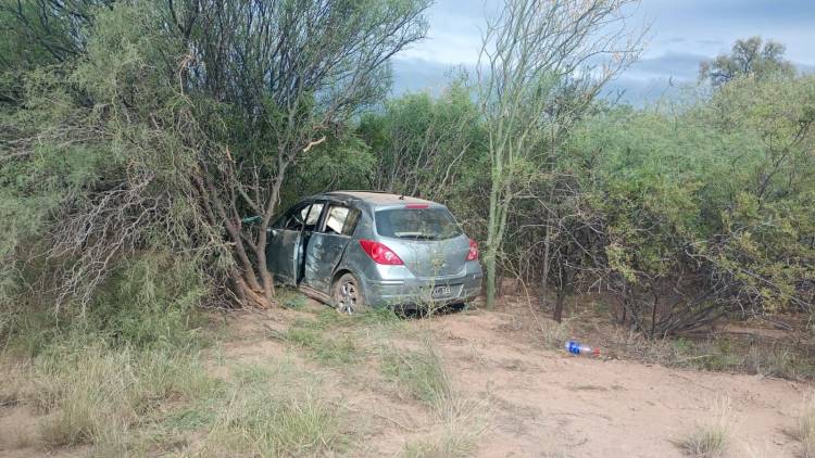 Chepes: accidente en la Ruta 141 deja a dos personas con heridas leves