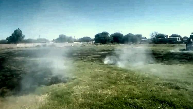 Chepes: Atentado contra el deporte: intencionalidad y daños en la cancha de Rieles Argentinos