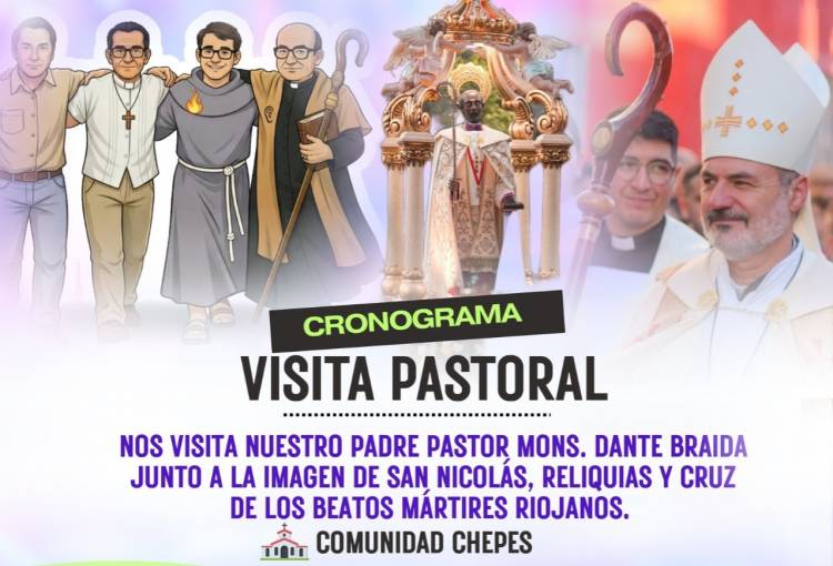Visita pastoral de Monseñor Dante Braida a la comunidad de Chepes