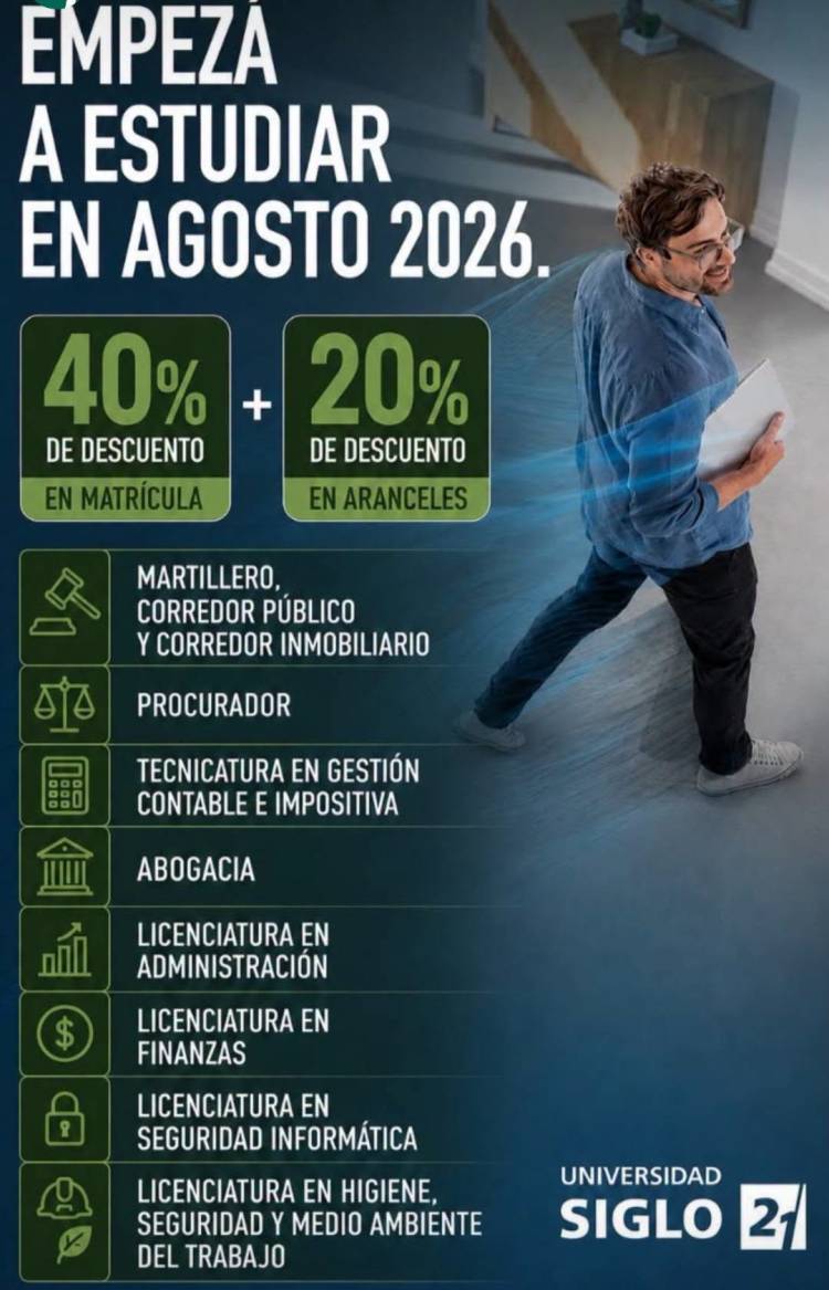 Abogacía: formación con prácticas reales desde el primer año en la Universidad Siglo 21