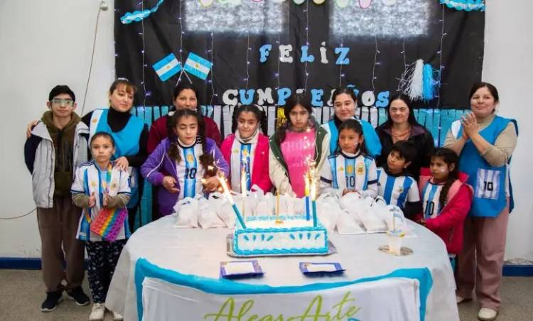 Chepes: AlegrArte compartió una jornada de integración y festejo junto a niños y sus familias