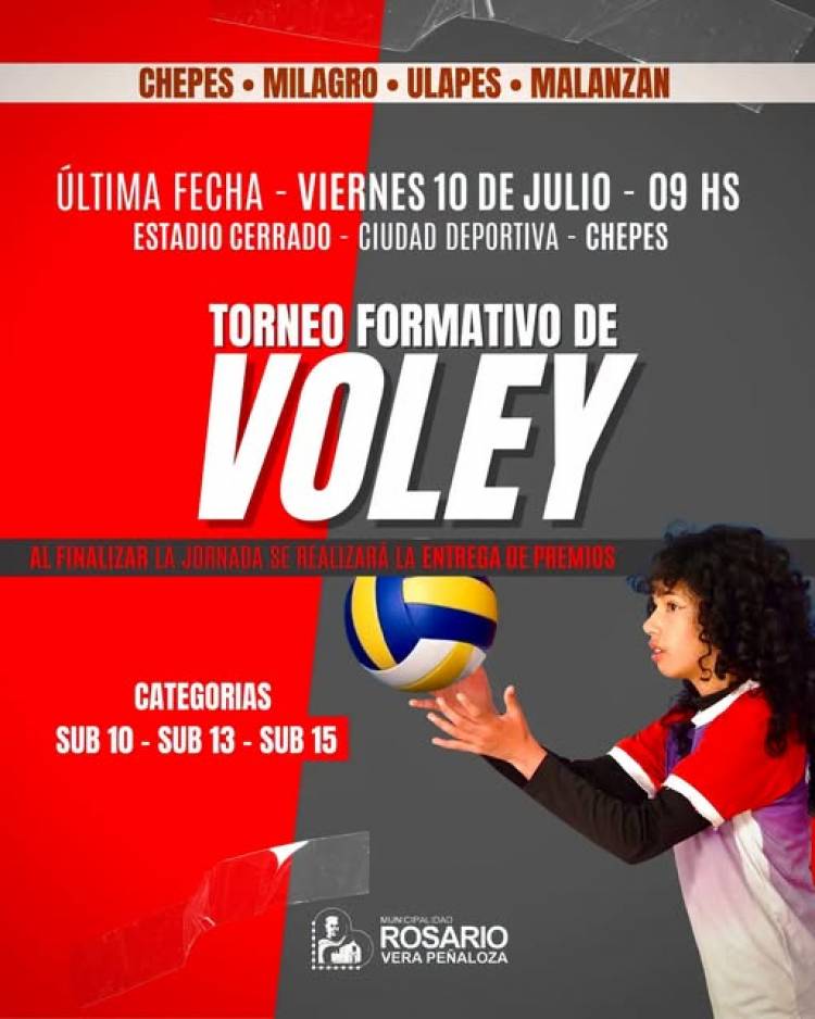 Última fecha del Torneo Formativo de Vóley: una jornada para celebrar el esfuerzo y el crecimiento