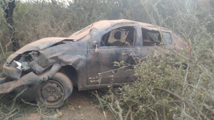 Volcó un automóvil sobre la Ruta Nacional 38: tres ocupantes fueron hospitalizados