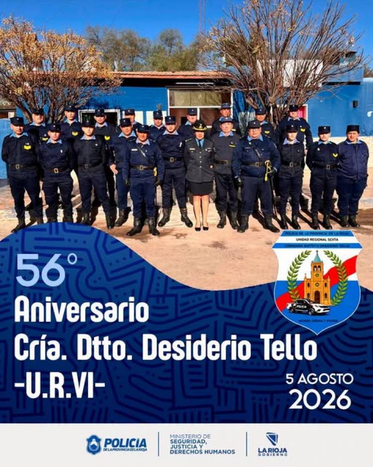 La Comisaría de Desiderio Tello celebra 56 años al servicio de la comunidad