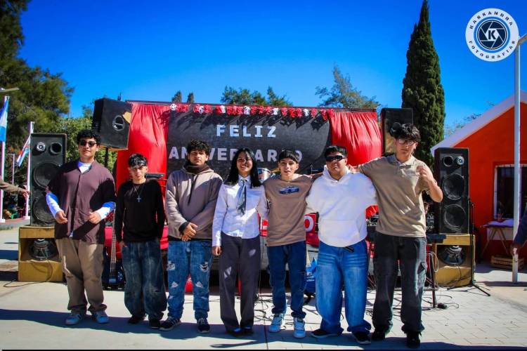 La Banda del Colegio Provincial de Chepes brilló en el aniversario de Desiderio Tello