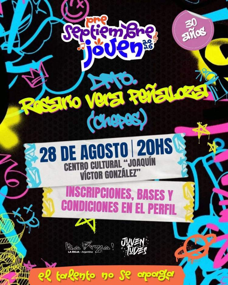 Abrieron las inscripciones para el Pre-Septiembre Joven Chepes 2026