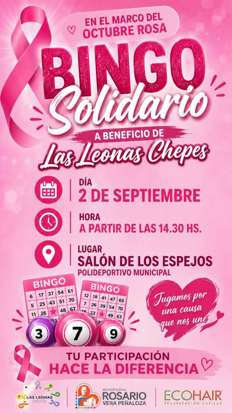 Gran Bingo Solidario a beneficio de Las Leonas Chepes