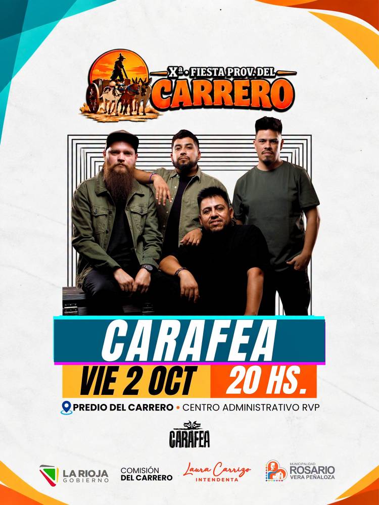 La Fiesta Provincial del Carrero 2026 ya tiene fecha y artistas confirmados para su décima edición