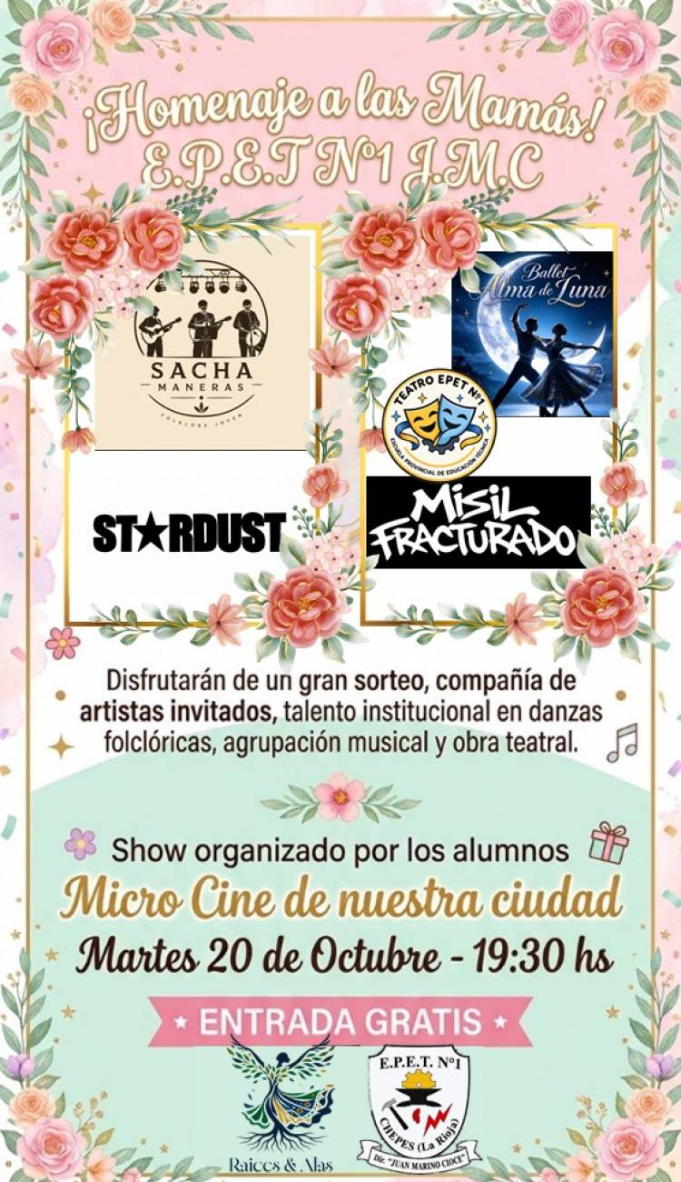 “¿Quién dijo familia?”: una noche de arte, emoción y encuentro en el homenaje a las mamás