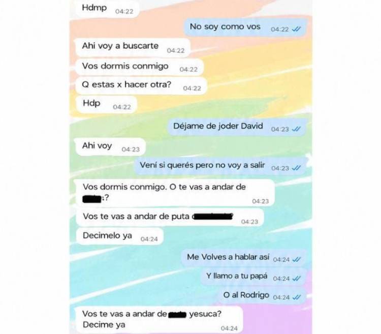 Una profesora denunció a su expareja por amenazas y hostigamiento y expuso mensajes en redes sociales