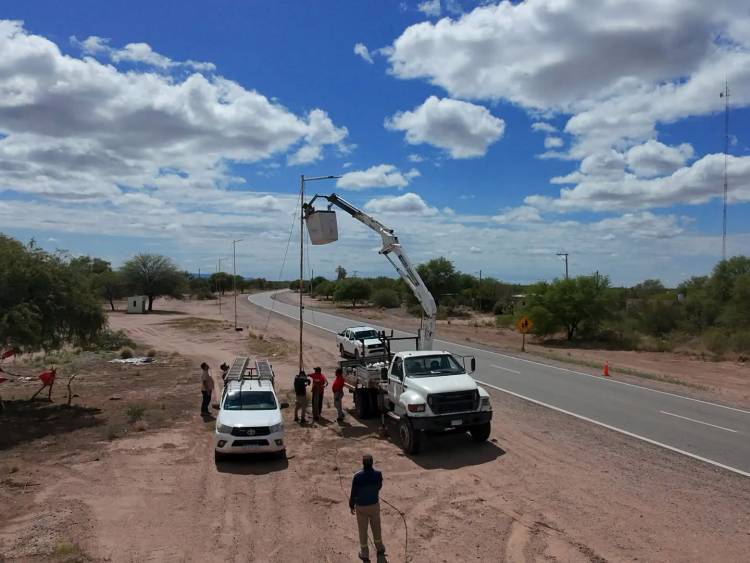 Mascasín: se normalizó el servicio de alumbrado público