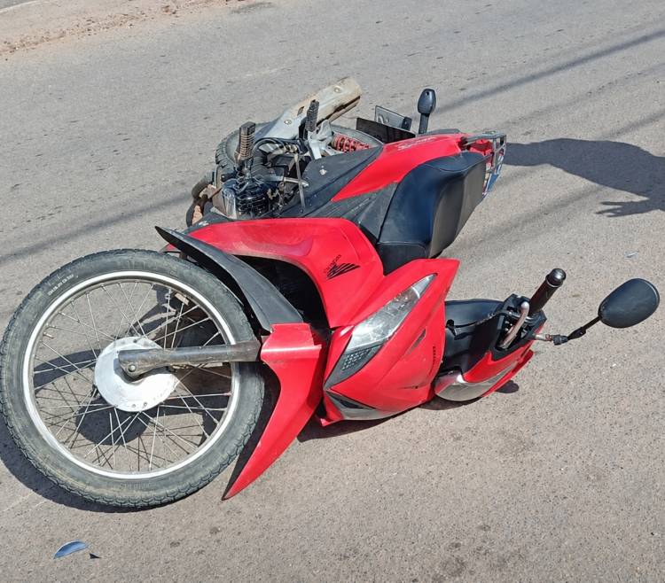 Una motociclista sufrió lesiones tras chocar con un perro en Chepes